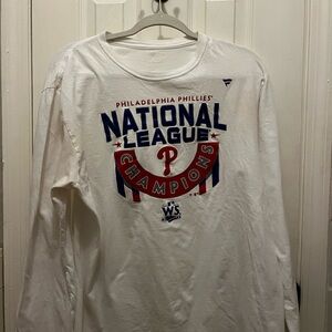 Fanatics White Long-sleeve Tee with Champions Logo